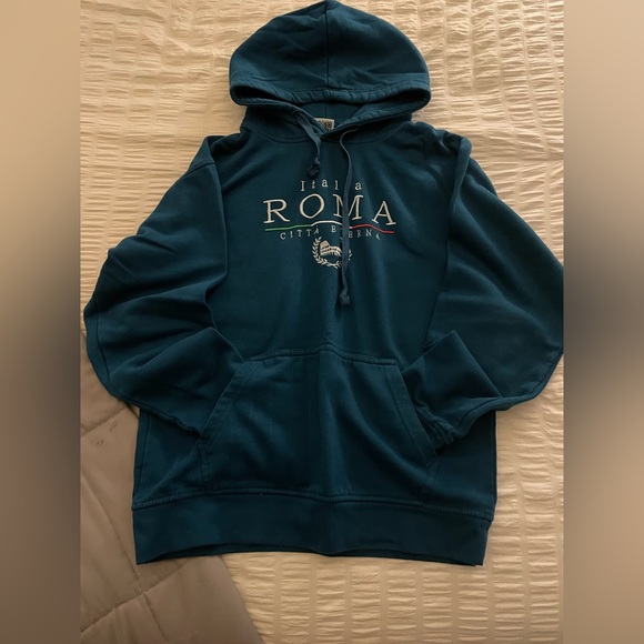 Roma Italia Men's Blue Hoodie - Picture 1 of 1